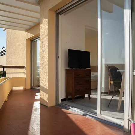 Le Lavandou: Appt T2 + Cabine, 250m Plage, Animaux Admis, Parking, Climatisation, 4-5 Pers. - Fr-1-803-18 *